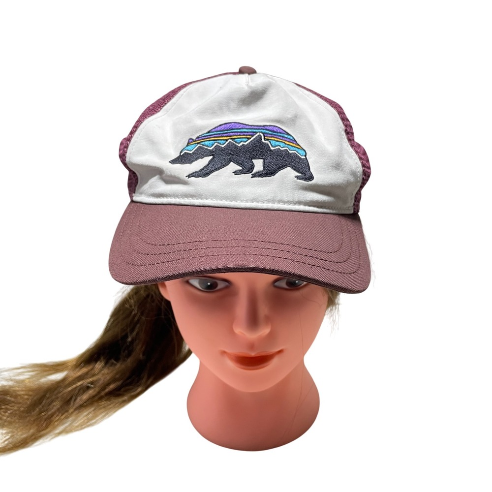 Patagonia Fitz Roy Bear Trucker Hat Adjustable‎ Back One Size